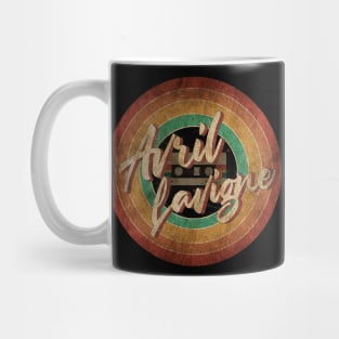 Avril Lavigne Vintage Circle Art Mug